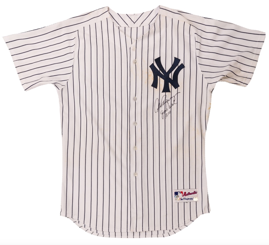 Lot Detail - Alex Rodriguez 5/5/2010 New York Yankees Signed Game Worn &  Signed Home Pinstripe Jersey - Photo Matched to 2 Games (MLB Auth)