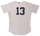 Alex Rodriguez 5/5/2010 New York Yankees Signed Game Worn & Signed Home Pinstripe Jersey - Photo Matched to 2 Games (MLB Auth)