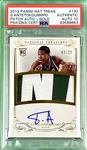 2013 National Treasures Giannis Antetokounmpo GOLD Rookie Patch Auto (03/25) PSA Authentic AUTO 10! 1 of 2 Graded by PSA! NBA Champion!