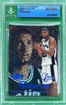 1997-98 Tim Duncan Flair Showcase Legacy Collection Row 1 Rookie Card (#84/100) - BGS Authentic