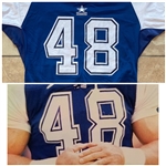 Daryl Moose Johnston 1995 Dallas Cowboys Game Worn Jersey - Photo Matched to 12/9/1995 - (RGU LOA)