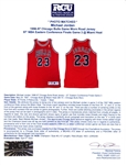 Michael Jordan 96-97 Chicago Bulls Game Worn & Signed Eastern Conference Finals Road Jersey - Photo Matched (RGU, MEARS A10, Bulls LOA)