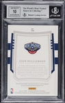 2019-20 Panini National Treasures #108 Zion Williamson Rookie Patch Autograph Card - BGS 8.5 w/Gem Mint 10 Auto