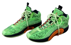 Luka Doncic 2021 NBA All-Star Weekend Taco Bell Skills Challenge Game Worn Sneakers - Photo Matched (Athlete's Club Co, RGU LOA)