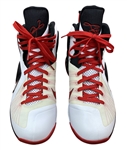 LeBron James 2011-12 Miami Heat Game Worn Nike Sneakers - Photo Matched to 2 Games! 1st NBA Title Season, 3rd MVP Season (RGU LOA)