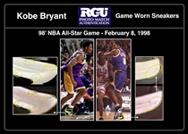 Kobe Bryant 1998 All-Star Game Worn Sneakers - Apparent Photo Match, Youngest Starter in NBA All-Star Game History (RGU LOA)