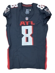 Kyle Pitts 10/2/2021 Atlanta Falcons Game Worn Home Black Alternate Jersey - Unwashed (Athlete's Club Co)
