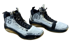 Tim Hardaway Jr. 2/1/2020 & 2/7/2020 Game Worn Black History Month Jordan XXXIV Sneakers (Athlete's Club Co.)