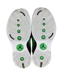 Luka Doncic 7/26/2020 Bubble Restart Pre-Season Game Worn Jordan XXXIV Caution Tape Sneakers (Athlete's Club Co.)
