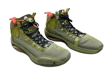 Zion Williamson 2019-20 Rookie Game/Practice Worn Bayou Boys Jordan Sneakers - Extensive Wear (Athlete's Club Co.)
