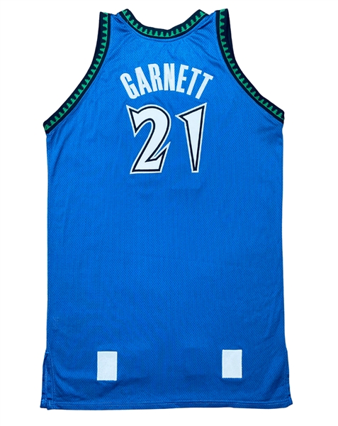 Kevin Garnett 2005-06 Game Worn Minnesota Timberwolves Road Jersey, Extensive Wear, Team LOA (Davious & RGU Photo Match LOAs)