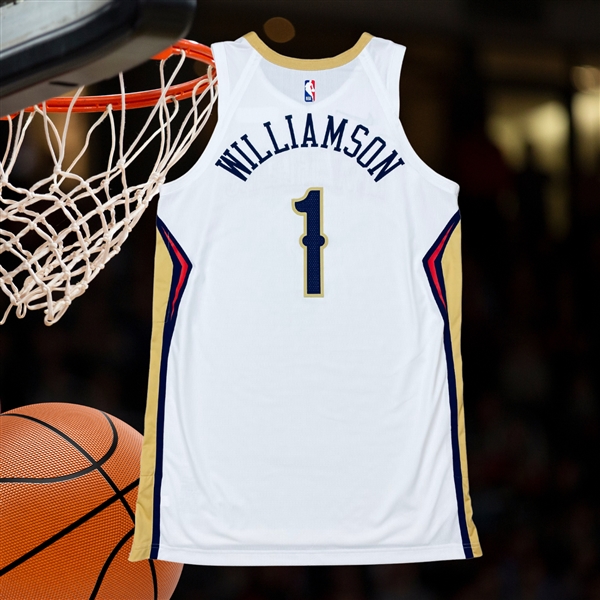 Zion Williamson 2020-21 New Orleans Pelicans Game Worn Jersey - Photo Matched, 31 Points, Viral Dunk! (NBA & SI LOA)