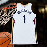 Zion Williamson 2020-21 New Orleans Pelicans Game Worn Jersey - Photo Matched, 31 Points, Viral Dunk! (NBA & SI LOA)