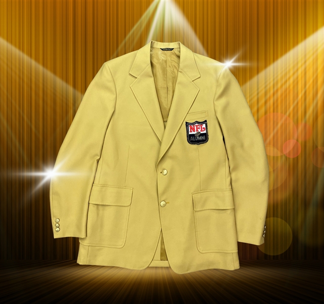 Deacon Jones Personally Owned and Worn NFL Hall of Fame Gold Jacket (Provenance from Wife)