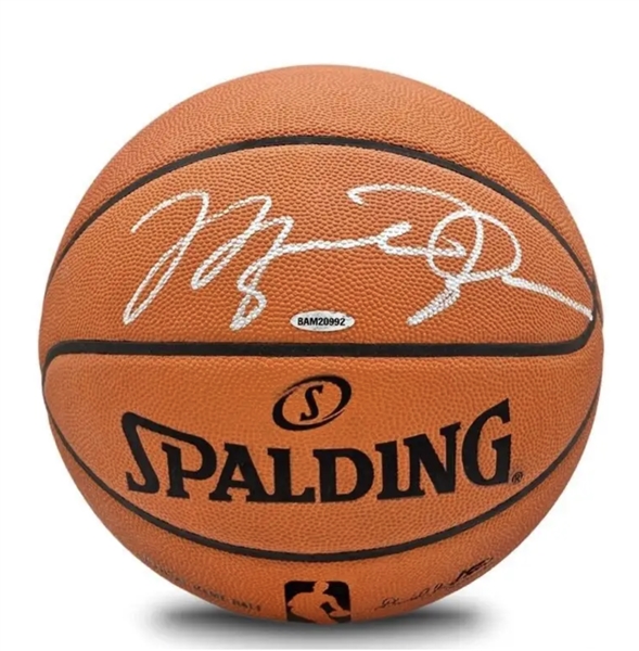 Michael Jordan Autographed/Signed Official Spalding NBA Basketball UDA / Upper Deck