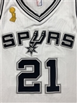 Tim Duncan 2014-15 Kia NBA Tip Off San Antonio Spurs Home Jersey - Photo Matched - NBA Finals Patch