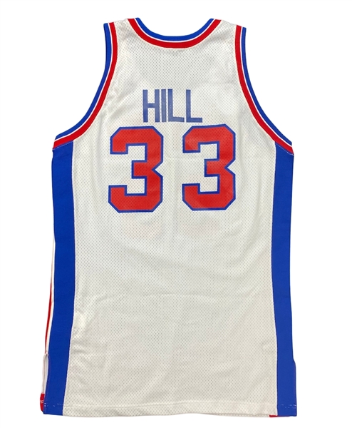 Grant Hill 1994-95 Detroit Pistons Game Worn Home Rookie Jersey - Team Sourced 