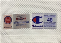 Grant Hill 1994-95 Detroit Pistons Game Worn Home Rookie Jersey - Team Sourced 