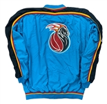 Grant Hill 1996-97 Detroit Pistons Game Worn Warm-Up Jacket - 50th Anniversary Patch