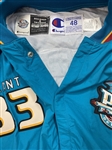 Grant Hill 1996-97 Detroit Pistons Game Worn Warm-Up Jacket - 50th Anniversary Patch