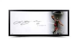 LeBron James Autographed/Signed 46x20" Miami Heat "The Show" Designed Photo UDA Upper Deck
