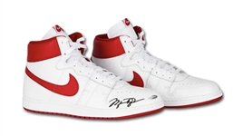 Michael Jordan Autographed Nike Air Ship (Pre-Jordan I) Rookie Era Shoe - Retro Size 13 - UDA / Upper Deck