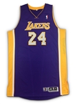 Kobe Bryant 2013-14 Los Angeles Lakers Game Worn Road Jersey (DC Sports LOA)