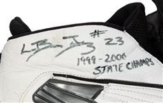 2000 LeBron James Ohio High School Division III Championship Game Worn & Dual-Signed Sneakers - Photo Matched - Family Provenance