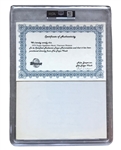 1970 Topps Vault Thurman Munson Signature/Auto Sheet – PSA Encapsulated 9 MINT 5 Autographs! Topps Vault COA - Rare Find