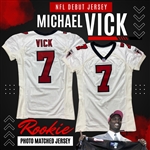 Exclusive Event! Michael Vicks 2001 NFL Rookie Debut Jersey with Meet and Greet Signing + Boys and Girls Club Donation! Photo Matched by RGU