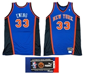 Patrick Ewing 1999-00 New York Knicks PHOTO MATCHED Game Worn Road Jersey - Matched to 2 Games (RGU & Meigray)