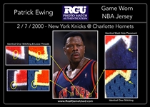Patrick Ewing 1999-00 New York Knicks PHOTO MATCHED Game Worn Road Jersey - Matched to 2 Games (RGU & Meigray)
