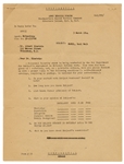 Albert Einstein Signed 1944 Manhattan Project Confidential Documents to President Roosevelt (JSA)