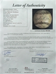 Babe Ruth Signed 10/21/1924 Home Run Barnstorming Baseball - Detailed Letter of Provenance (MEARS, JSA)