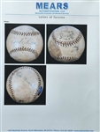 Babe Ruth Signed 10/21/1924 Home Run Barnstorming Baseball - Detailed Letter of Provenance (MEARS, JSA)