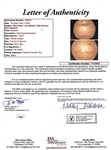1934 Babe Ruth, Lou Gehrig & Others Multi-Signed Game-Used West Point Baseball Possible Babe Ruth Home Run (JSA & Incredible Letter Of Provenance)