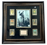 Frank Sinatra Signature Cut Multi-Photo 25x25 Framed Display (JSA LOA)
