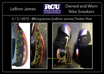 LeBron James Personally Owned and Worn PHOTO MATCHED “LeBron 9” Nike Player Sample Sneakers (RGU)