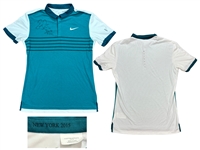 Roger Federer 2015 U.S. Open Men’s Singles PHOTO MATCHED Match Worn Shirt – Federer Foundation COA (RGU)