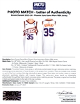 Kevin Durant 2023-24 Phoenix Suns Autographed Game Worn PHOTO MATCHED White Home Jersey - 2 Games (RGU)