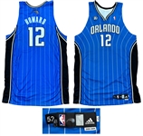Dwight Howard 2008-09 Orlando Magic PHOTO MATCHED Game Worn Road PLAYOFF Jersey - 09 EC Finals vs Cavs - 30 Pts 13 Rebs 2 Blks (RGU)