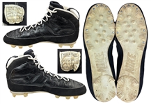 Michael Jordan 1994 Game Worn Air Jordan IX Cleats Photo Matched to Games with the Scottsdale Scorpions & Birmingham Barons (RGU Match LOA)