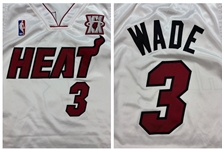 Dwyane Wade 3/5/2008 Miami Heat Photo Matched Game Worn Home Jersey - 20th Anniversary Patch (RGU Match LOA)