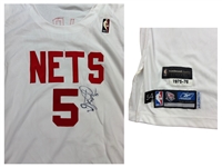 Jason Kidd New Jersey Nets Team Issued Signed Hardwood Classic Home Jersey