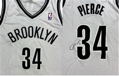 Paul Pierce 2013-14 Brooklyn Nets Game Worn & Signed Home Jersey