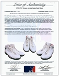 Michael Jordan 1/16/1993 Chicago Bulls Game Used & Autographed Air Jordan VII Shoes - Orlando Magic Provenance - 64 Point Game! (SIA LOA)