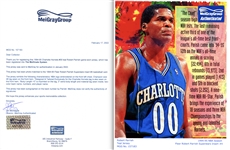 Robert Parish 1994-95 Charlotte Hornets Photo Matched Game Worn Road Jersey - (Meigray LOA)