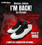 Michael Jordan 1995 Game Worn Air Jordan X Sneakers Photo Matched to I'm Back 1st Victory - Bulls Staff Letter, RGU Match & MEARS