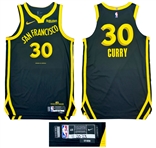 Stephen Curry 2023-24 Golden State Warriors Game Worn PHOTO MATCHED Jersey - Record 13 Straight Games with 4+ 3-Pointers, Game High 32 Points (Meigray LOA)