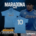 Diego Maradona 1989-90 SSC Napoli Match Worn Jersey (RGU & MEARS Authentic LOAs)